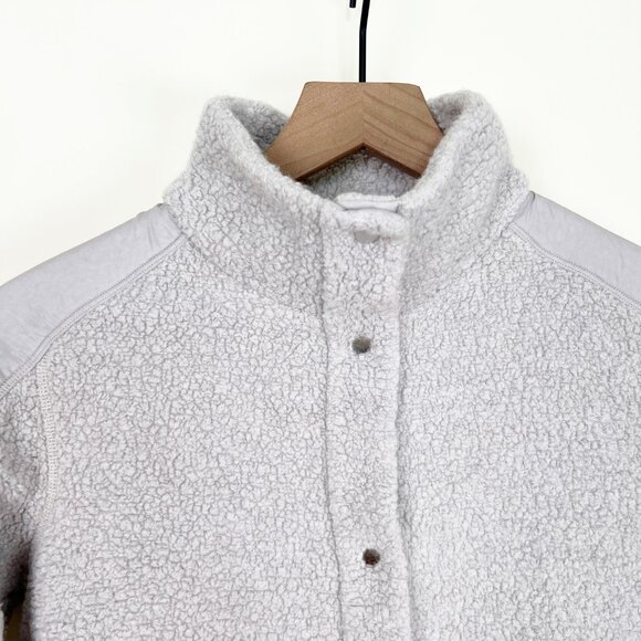 Lululemon Go Cozy Jacket Wool Blend Lightweight Coat Sherpa Fleece Sweatshirt 4 - Picture 8 of 15
